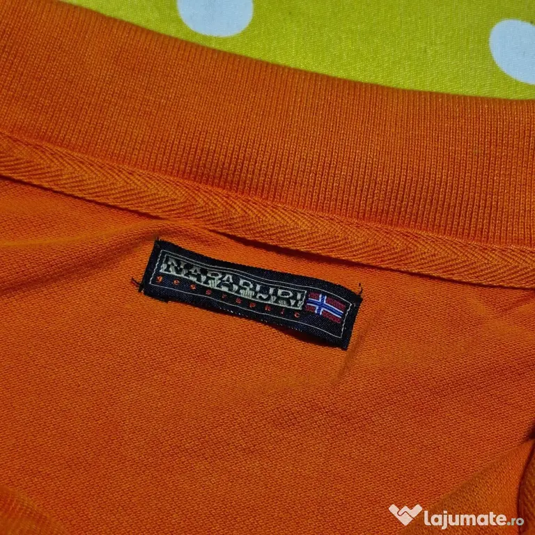 Napapijri Tricou Polo Portocaliu Bărbați Mărimea XL Foarte Bună Original