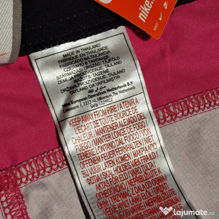 Pantaloni Scurți Nike Vintage L Bărbați Roz Originali Noi cu Etichetă