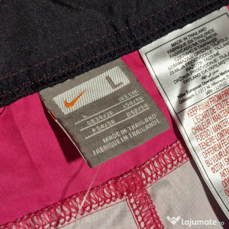 Pantaloni Scurți Nike Vintage L Bărbați Roz Originali Noi cu Etichetă