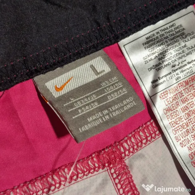 Pantaloni Scurți Nike Vintage L Bărbați Roz Originali Noi cu Etichetă