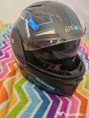 Vand casca moto flip-up 58-59 cm