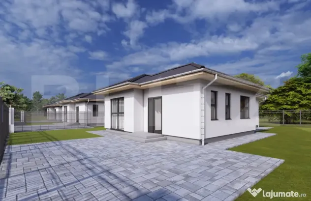 Casă single modernă, 110 mp utili, teren 468 mp, cartier n