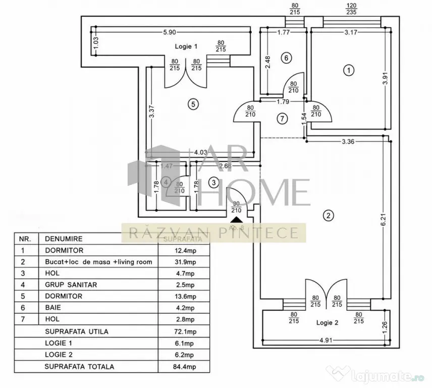 Apartament 3 camere, de lux, parcare, Magnolia Paulesti,