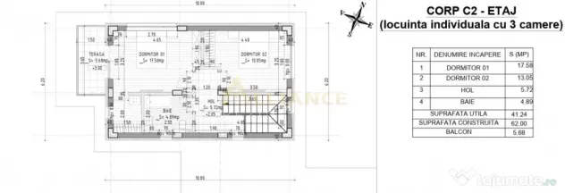 Vila individuala | P 1 - Teren 250 mp | Primarie P.Leorden