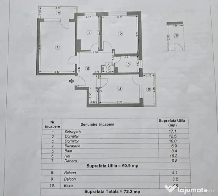 Tomis Nord | 3 camere | Boxa - Constanta (Constanta)