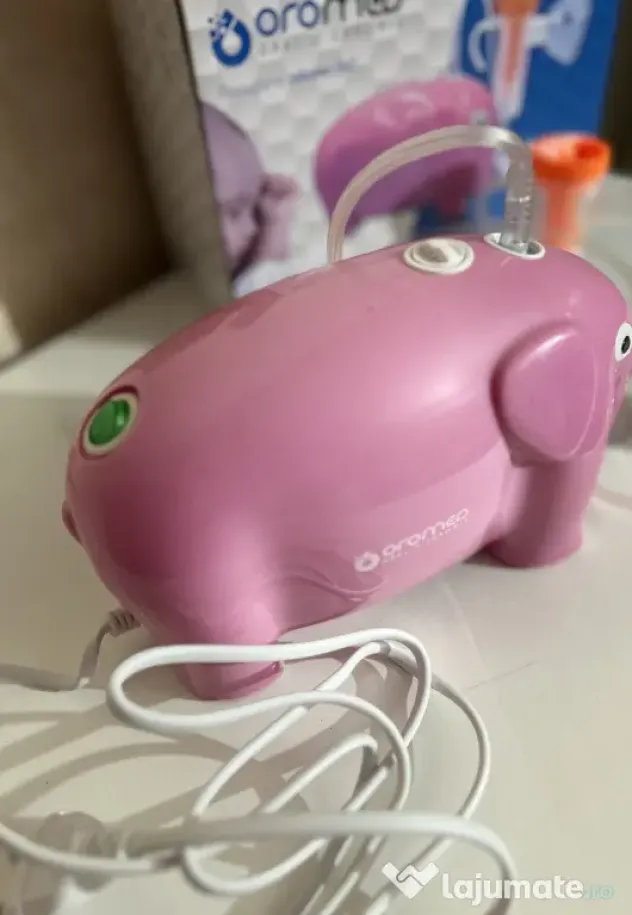 Nebulizator/Inhalator Oromed ORO-BABY – Elefant Roz – Folosit o singură dată