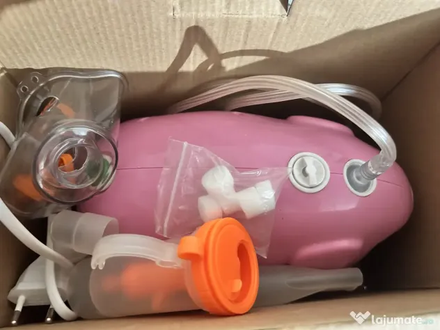 Nebulizator/Inhalator Oromed ORO-BABY – Elefant Roz – Folosit o singură dată