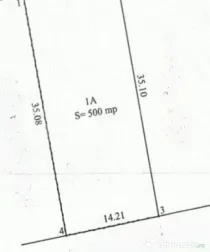 Teren intravilan, 500 mp. Simnicu de sus, deschidere 14 ml