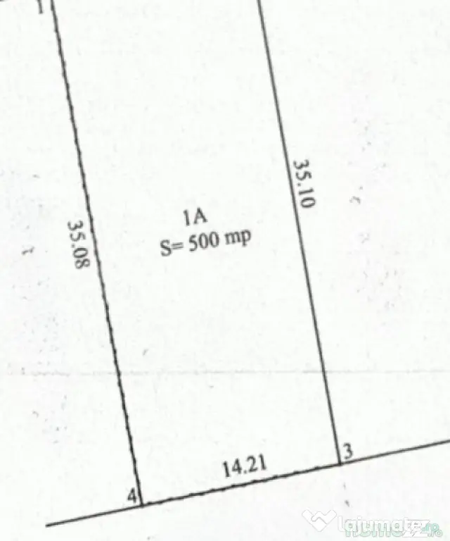 Teren intravilan, 500 mp. Simnicu de sus, deschidere 14 ml - Craiova (Dolj)