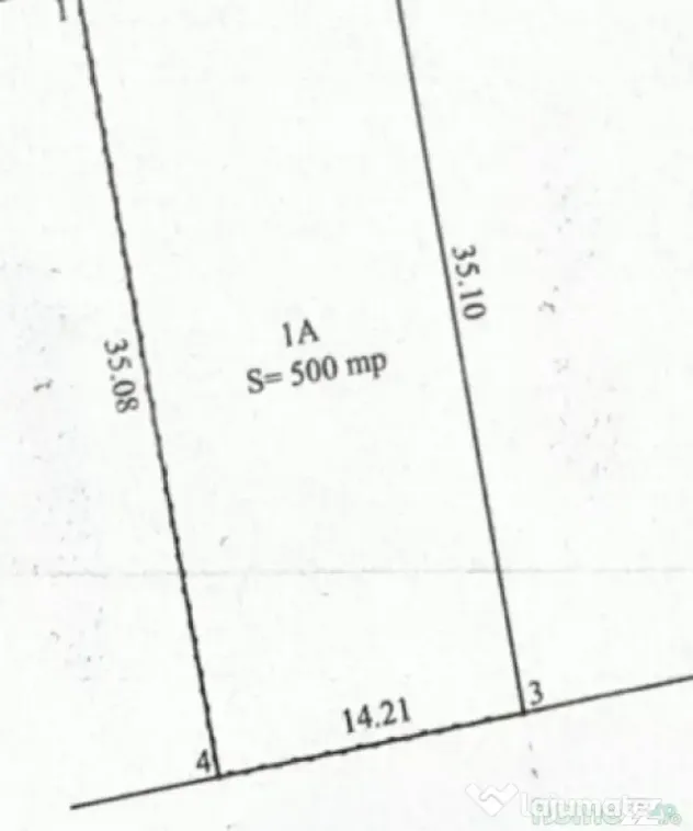 Teren intravilan, 500 mp. Simnicu de sus, deschidere 14 ml - Craiova (Dolj)