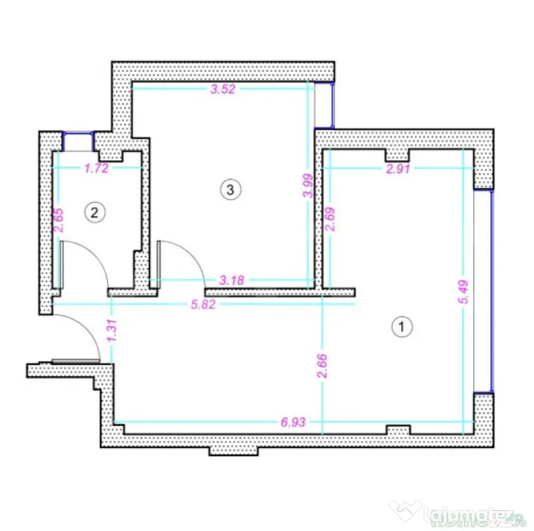 Apartament 2 camere, 45 mp, finisat, zona Donath - Cluj-Napoca (Cluj)