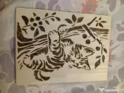 Tablouri Pirogravate Manual pe Lemn – Modele Pisicuțe unicat
