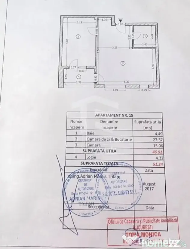 Apartament 2 camere Rahova | 51,24 mp | Bloc 2017 - Bucuresti (Bucuresti-Ilfov)