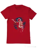 Tricou ADLER barbat Zombie Pop Rosu