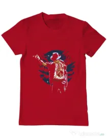 Tricou ADLER barbat Zombie Pop Rosu