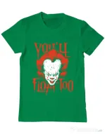 Tricou ADLER barbat You ll float too Verde mediu