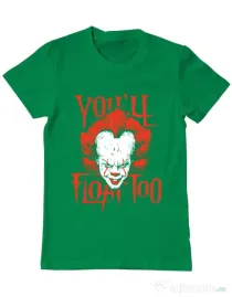 Tricou ADLER barbat You ll float too Verde mediu