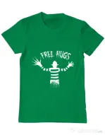 Tricou ADLER barbat Free hugs Verde mediu