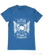 Tricou ADLER barbat The best men are born as Cancer Albastru azuriu