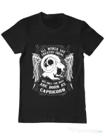 Tricou ADLER barbat The best women are born as Capricorn Negru