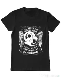 Tricou ADLER barbat The best women are born as Capricorn Negru