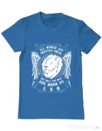Tricou ADLER barbat The best women are born as Leo Albastru azuriu