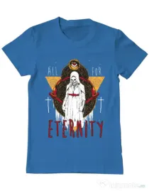 Tricou ADLER barbat All for eterniry Albastru azuriu