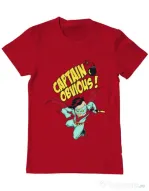 Tricou ADLER barbat Captain obvious Rosu