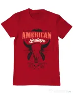 Tricou ADLER barbat American heritage Rosu