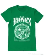 Tricou ADLER barbat Bad bones crew always win Verde mediu