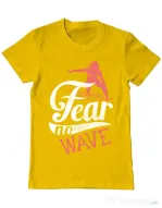 Tricou ADLER barbat Fear no wave Galben