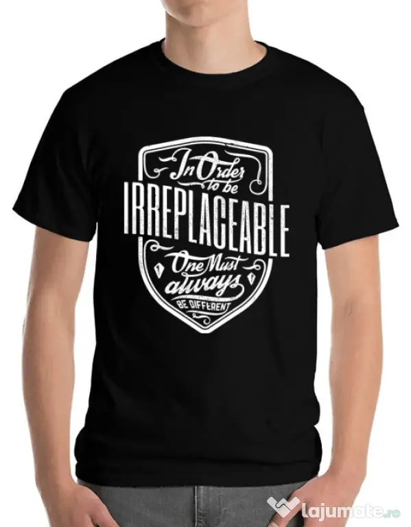 Tricou ADLER barbat Irreplaceable Negru