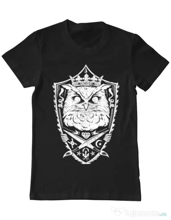 Tricou ADLER barbat King of the night Negru