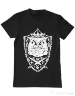 Tricou ADLER barbat King of the night Negru