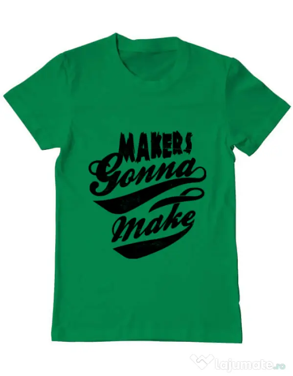 Tricou ADLER barbat Makers gonna make Verde mediu