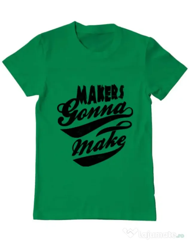 Tricou ADLER barbat Makers gonna make Verde mediu