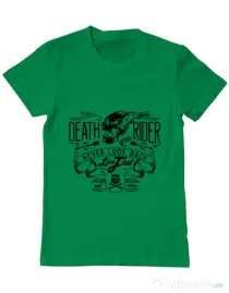 Tricou ADLER barbat Never look back Verde mediu