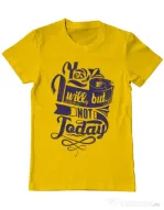 Tricou ADLER barbat Not today Galben