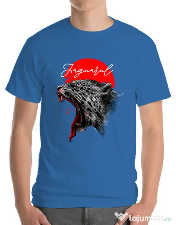 Tricou ADLER barbat Scream Albastru azuriu