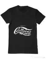 Tricou ADLER barbat Powered by caffeine Negru