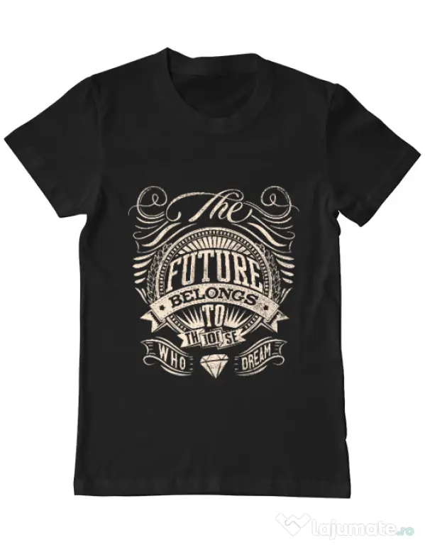Tricou ADLER barbat The future Negru