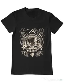 Tricou ADLER barbat The future Negru