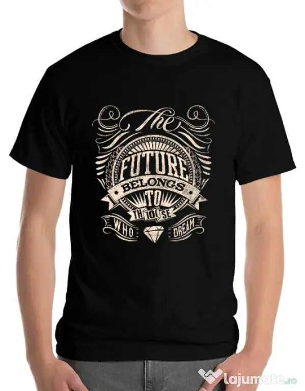 Tricou ADLER barbat The future Negru