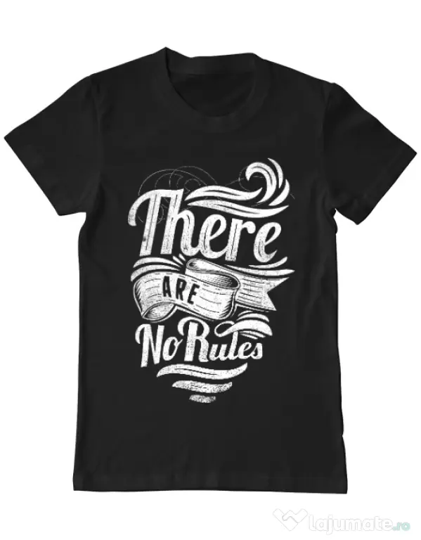 Tricou ADLER barbat There are no rules Negru