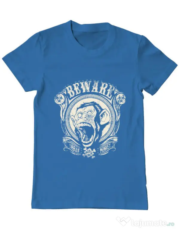 Tricou ADLER barbat Urban monkey Albastru azuriu