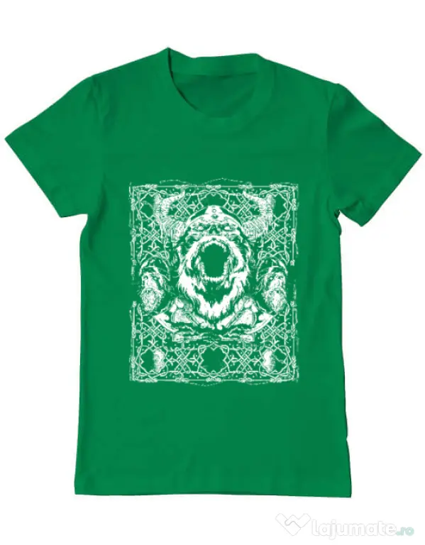 Tricou ADLER barbat Viking rage Verde mediu