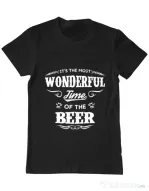 Tricou ADLER barbat Wonderful time of the beer Negru