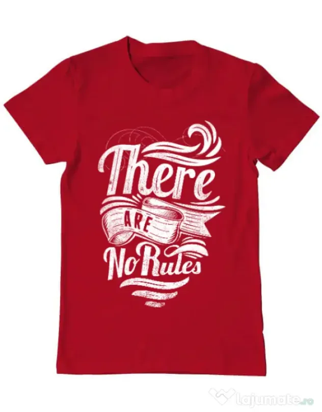 Tricou ADLER barbat There are no rules Rosu