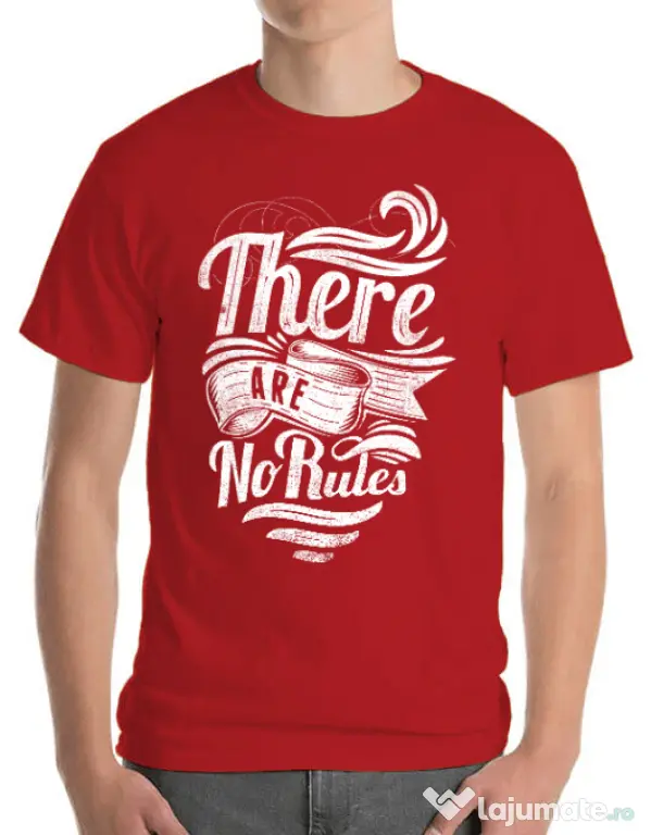 Tricou ADLER barbat There are no rules Rosu