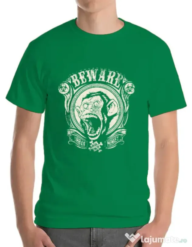 Tricou ADLER barbat Urban monkey Verde mediu